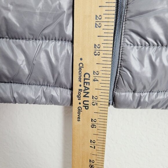 Vintage Blue Ocean Collection Puffer Vest Lightweight Liquid Gray Y2K Large NEW - Picture 8 of 9